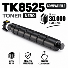 Toner Compatibile per Kyocera TASKalfa 3552ci 4052ci,4053ci TK8525 Nero da 30000 pagine 